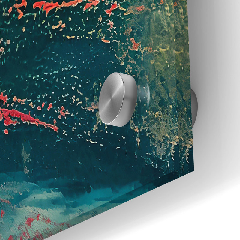 "Willate Forge" par Andreas Magnusson, art mural en verre acrylique "Celebrate Life", H 24 po x l 36 po x P 0,2 po