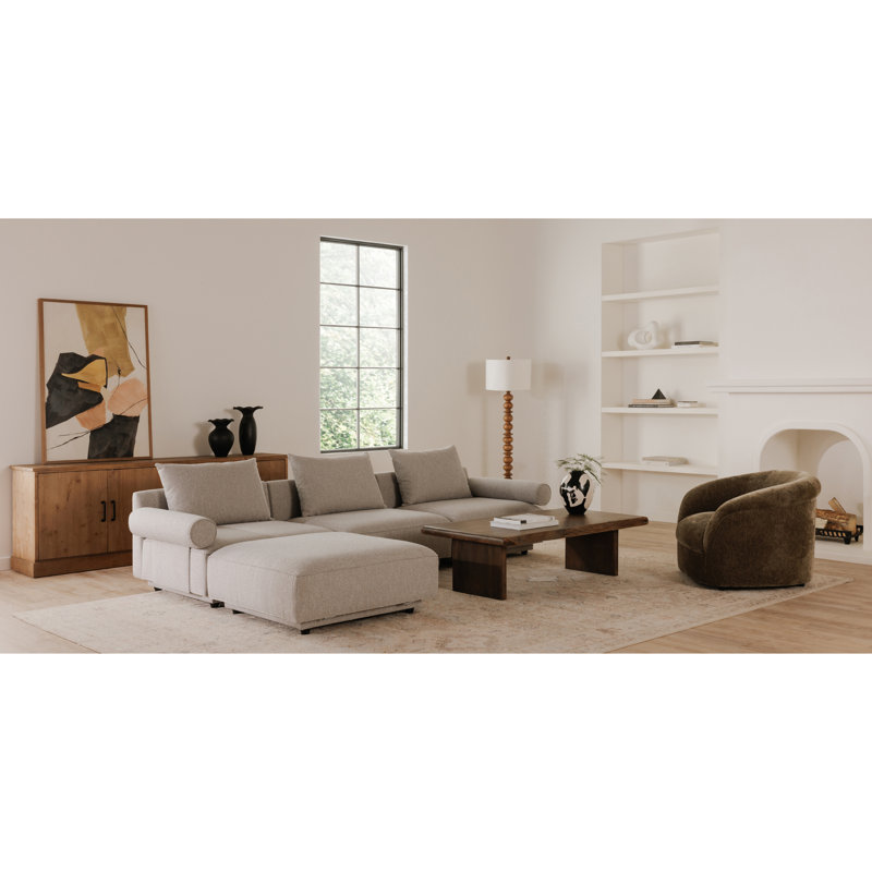 ROSELLO SLIPPER CHAIR, Novax White Boucle, 30" H x 41.25" W x 37.75" D, Yes