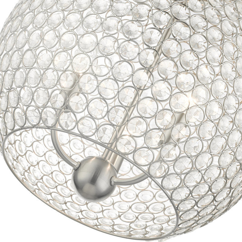 Ludie 3 - Light Single Pendant, Brushed Nickel