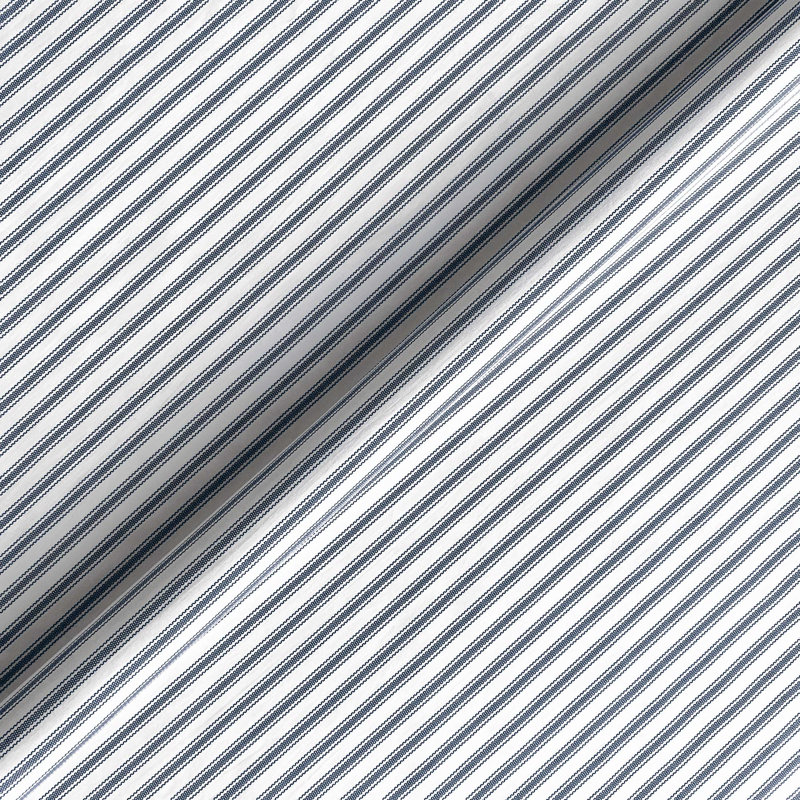 Tissu 100% coton Blass Ticking, Marine