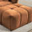 Chenille Upholstered 2-Seater Sectional Sofa With Ottoman-1342498986