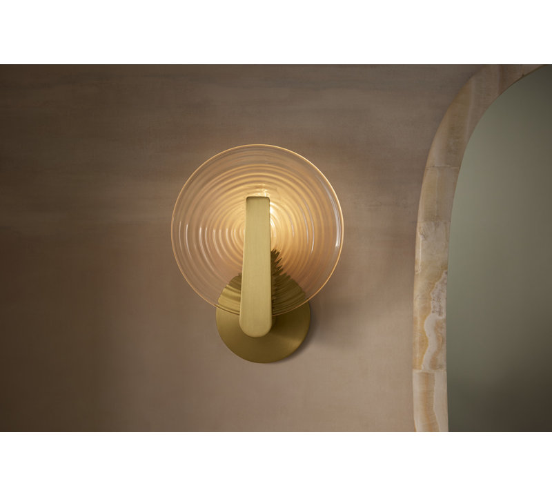 Hint One-Light Sconce, Brushed Brass