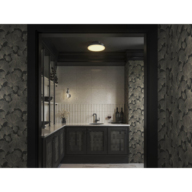 Purist 15 In. Flush-Mount, Black