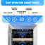 Kalamera Single Zone 29.5cm Built-In 18 Bottle Wine Refrigerator with Reversible Door