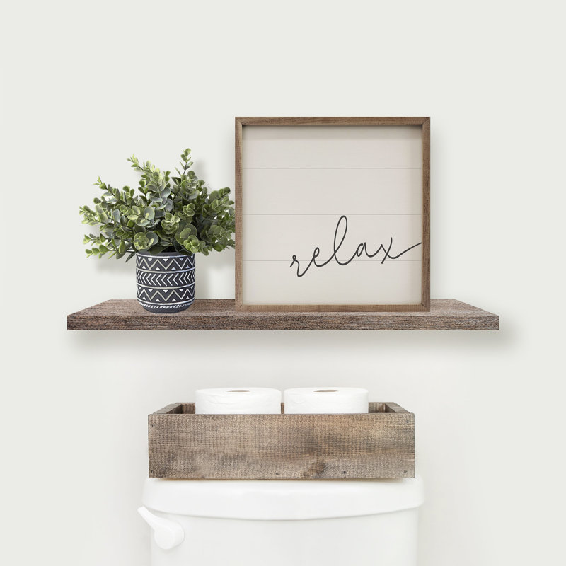 Relax Script White, 4" H x 4" W
