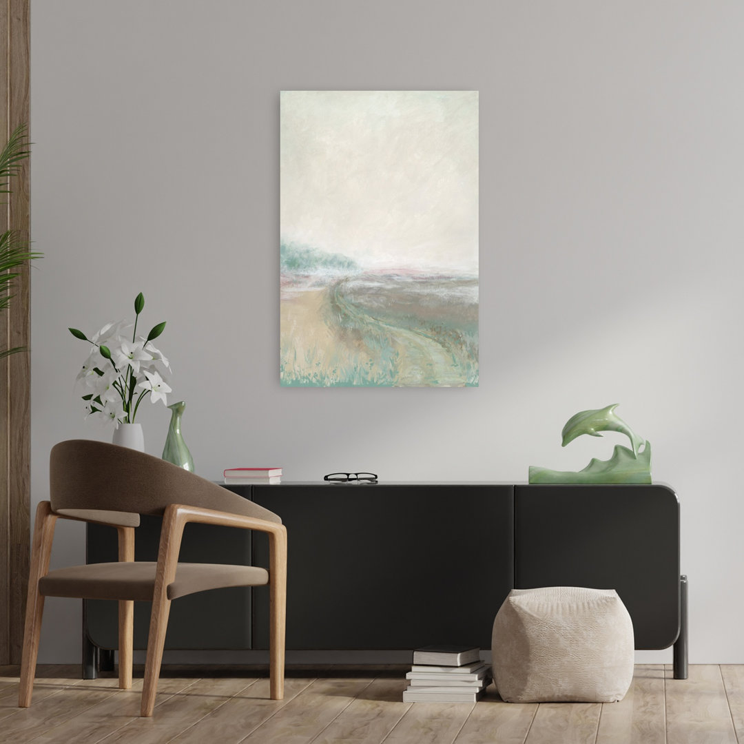 Misty Pastel Landscape Abstract Dreamy Ethereal Landscape Nature Wall Art Print
