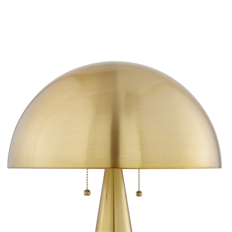 Lampe de table USB en métal Union, Brun