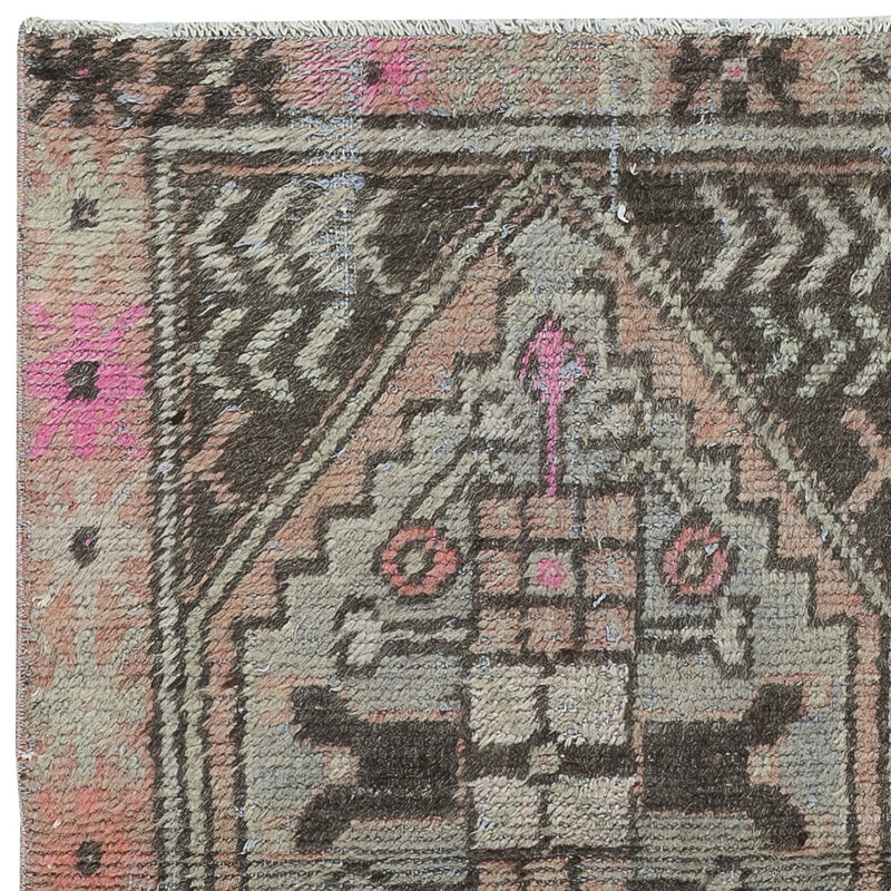 Handmade Scatter Rug, Turkish Accent Rug, Decorative Door Mat
