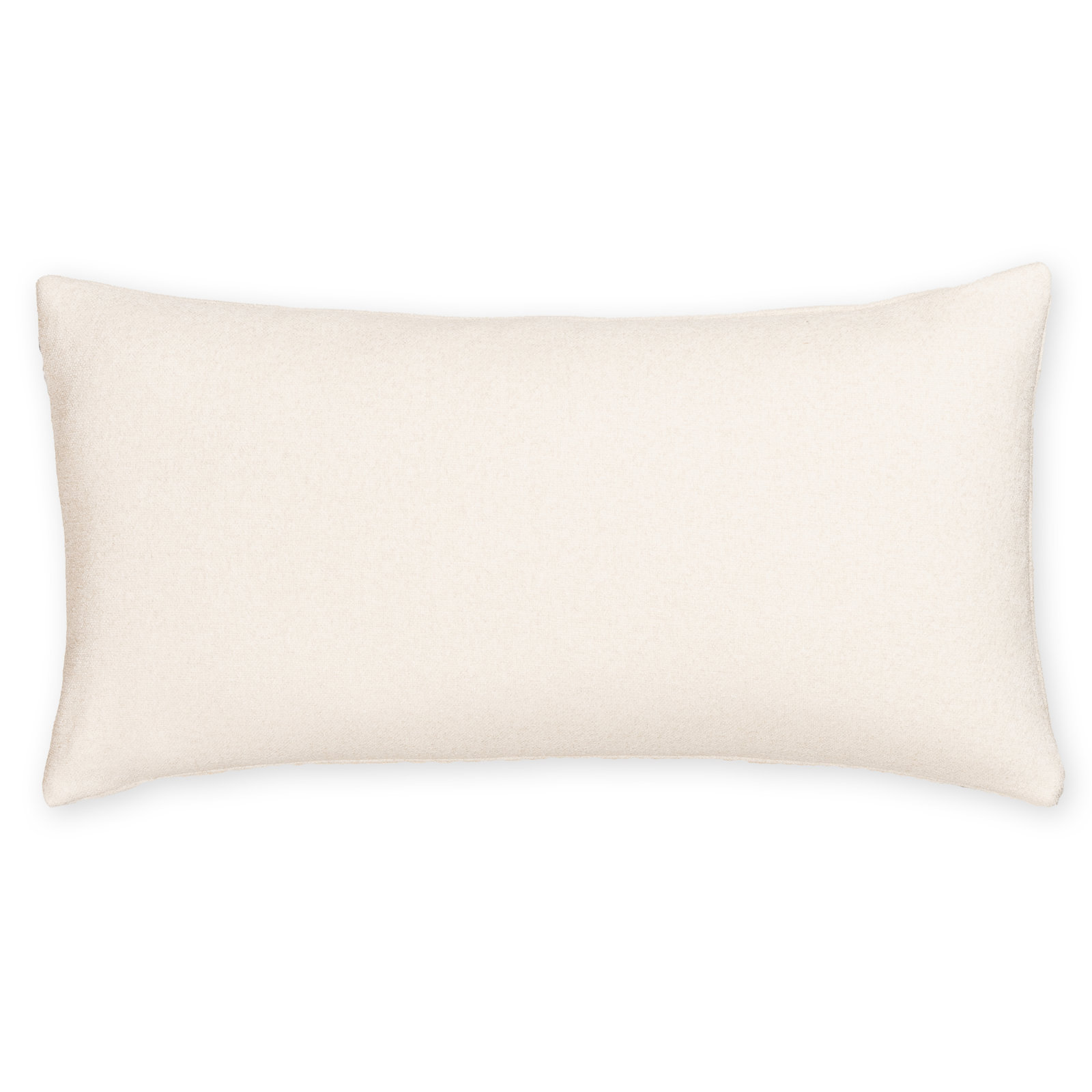 Cascade Textured Accent Pillow, Cream, Polyester, Rectangle 12"H x 21"W