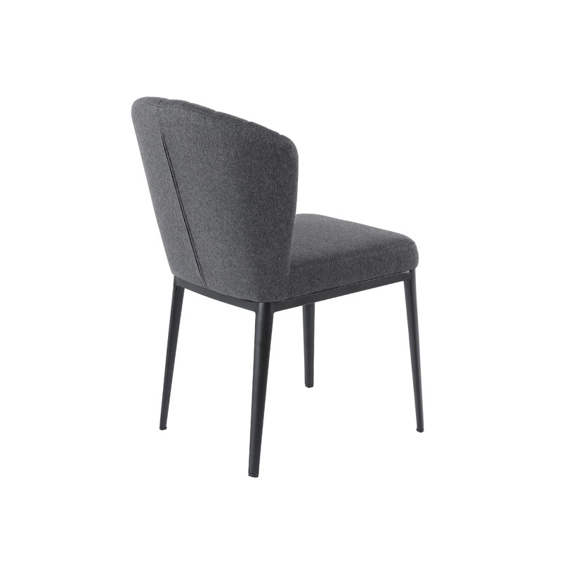 Chaise d'appoint rembourrée Chery, gris