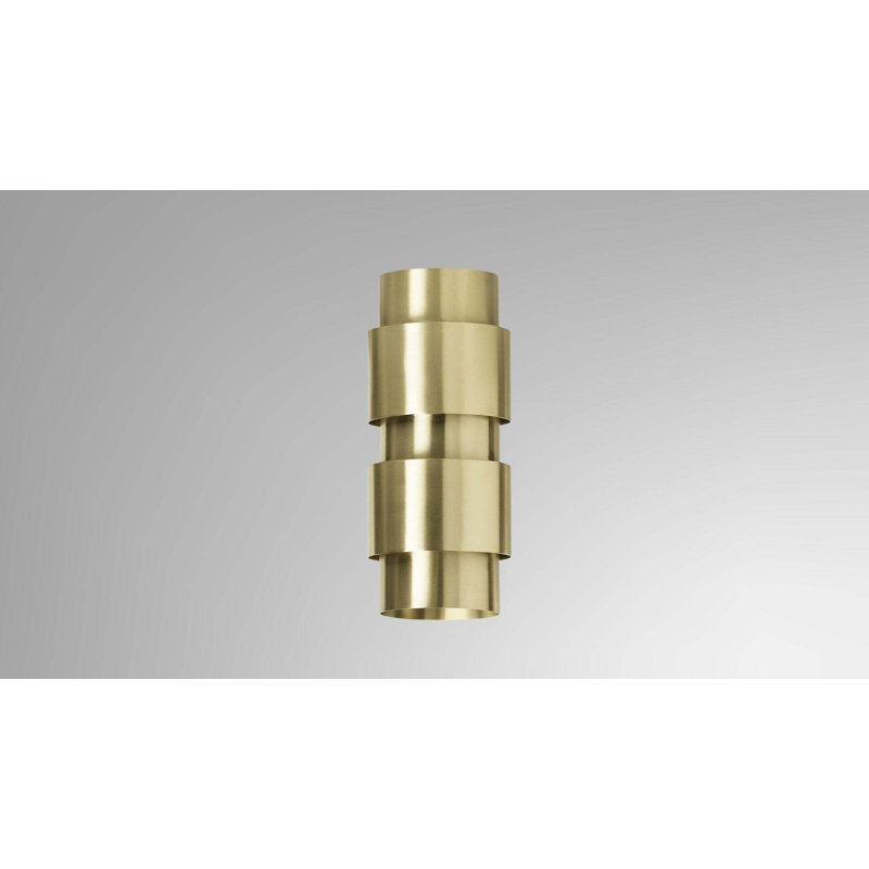 Ring 2 - Light Flush Mounted Sconce, Satin Brass