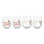 Snoopy Christmas Glass Tumblers, Set of 4