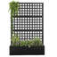 Mur de jardinière en métal avec treillis, lit de jardin surélevé avec écran d'intimité, jardinière d'extérieur pour plantes grimpantes, vignes, fleurs et légumes-92831228-92577603