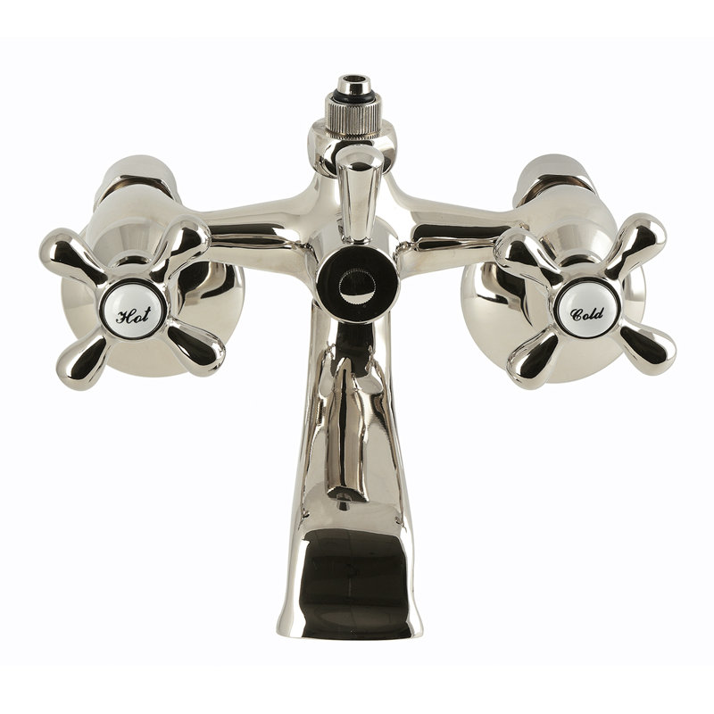 Robinet de baignoire mural Kingston, Polished Nickel