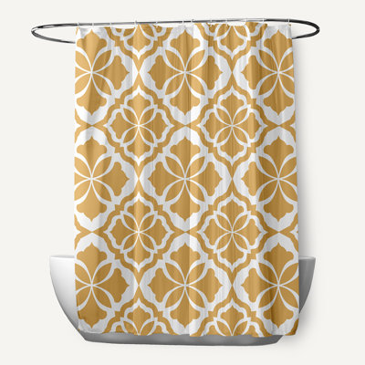 Rideau de douche simple floral Rosas
