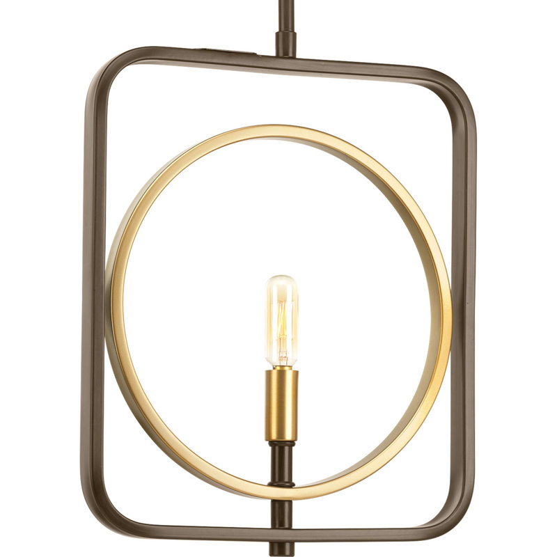 Luminaire suspendu géométrique à 1 lumière Rosharon