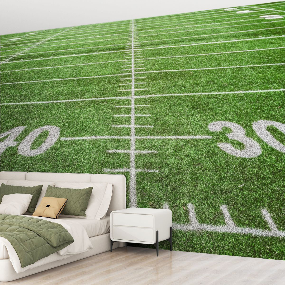 Latitude Run® Peel and Stick Wallpaper Wall Mural American football ...