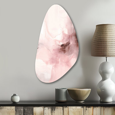 Solmary - Abstract Marble Fall Shape Asymmetric Metal Wall Art