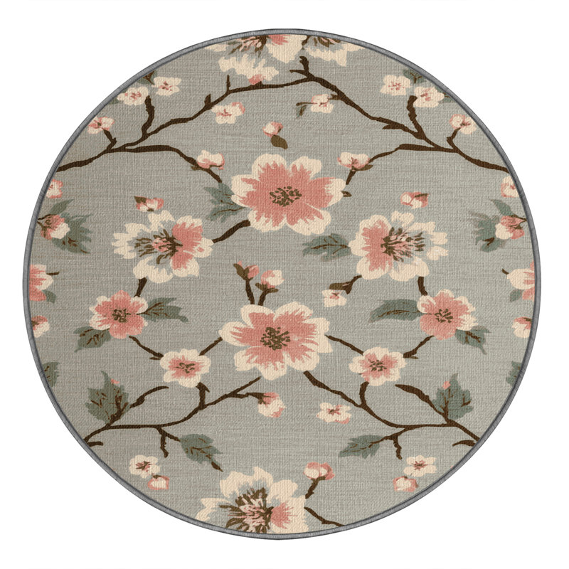  Tapis lavable Apple Blossoms Farm, Rond 4 pi
