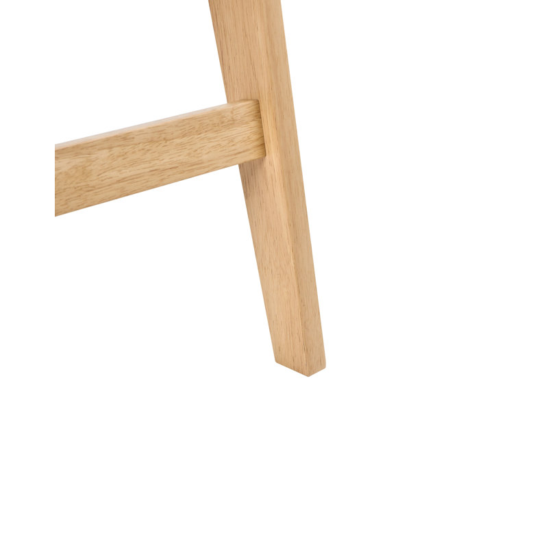 Upholstered Counter Stool with Solid Wood Frame