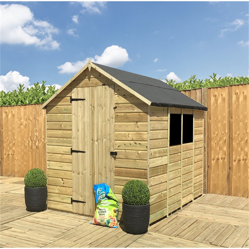 Royale 5 ft. W x 9 ft. D Solid Wood Garden Shed