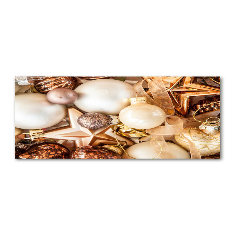 Christmas Baubles - Wrapped Canvas Print
