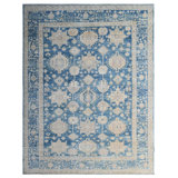 New Turkmen Afghan One-of-a-Kind Rectangle 9'8" X 13'8" Area Rug