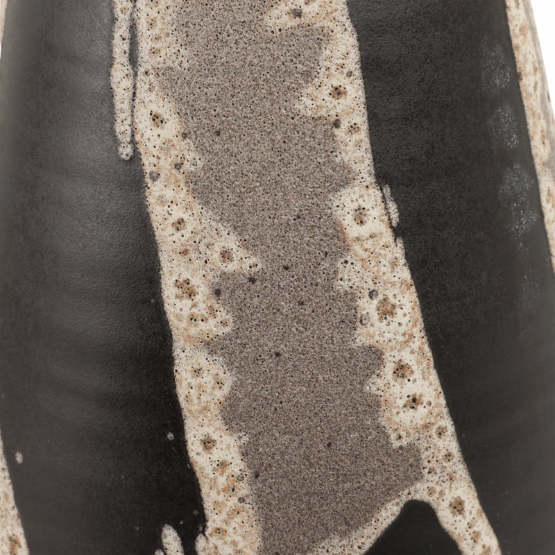 Handcrafted Terracotta Vase - Modern Decorative Ceramic Accent with Textured Design, 16" H x 7" W x 7" D