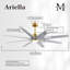 Ariella - Ventilateur de plafond à huit pales - DEL intégrée-103363394-103363396