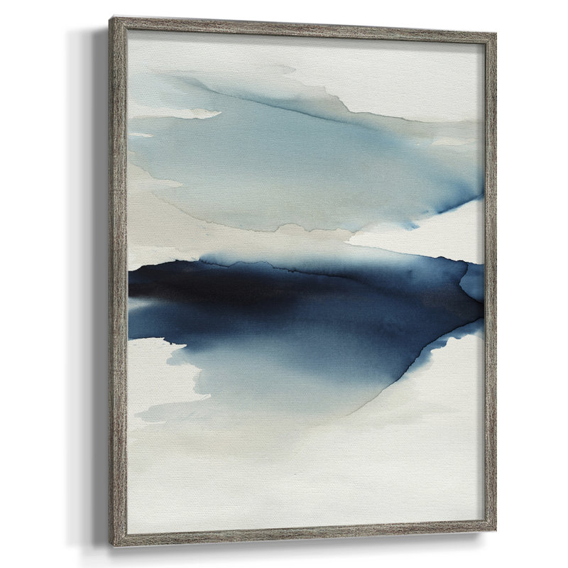 Waves I Framed Print - Solid Wood, 30" H x 24" W