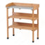 Table de rempotage 30 po x 14,5 po x 35,5 po avec plateau en métal, banc de travail extérieur à 3 couches avec crochet pour le jardin, poste de travail en bois massif pour le garage-1315626701