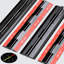 4x Black Acrylic Piano Hinges 200 mm, Self-Adhesive, No Glue Required