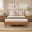 Base de lit en bois Wheat Modern