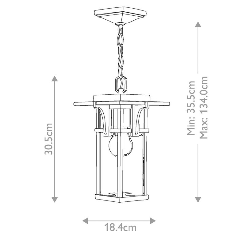 Totton Outdoor Hanging Lantern
