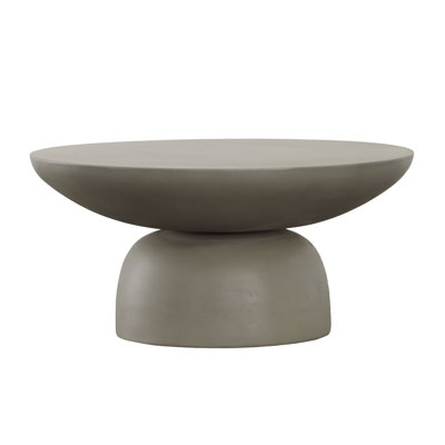 Allegheny Round Stone/Concrete Outdoor Coffee Table