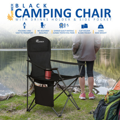 SUNMER Folding Camping Chair - Extra Wide
