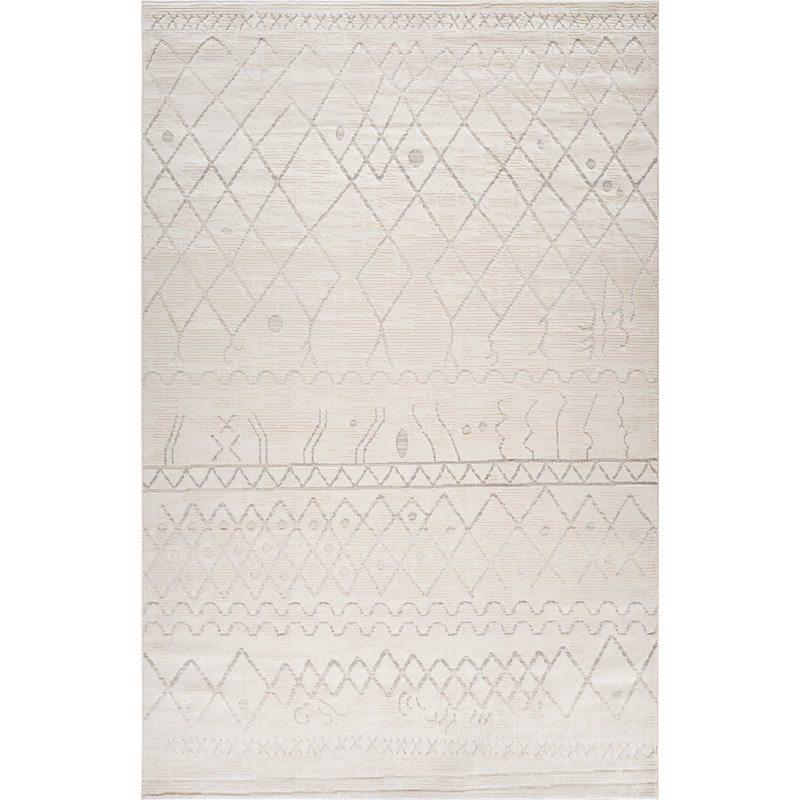 Tapis paillasson Boho, Rectangle 5 pi 3 po x 7 pi 7 po