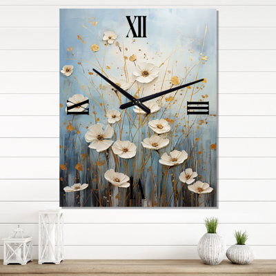 Braelan - Wildflowers Wall Clock Oversized