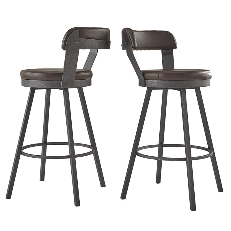 Tabouret de bar et de comptoir Berrin, Brun, Tabouret de bar (siège d'une hauteur de 30,3 po)