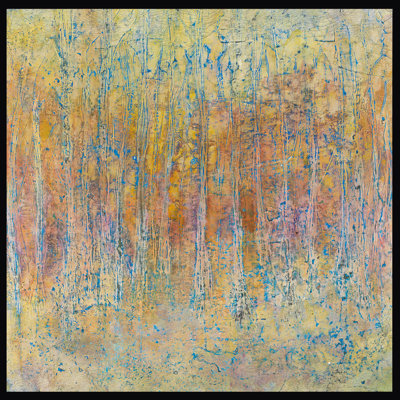 «Sunset Haze», peinture sur toile à cadre flottant