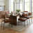 Estruch 18.9'' H Fabric Upholstered Metal Armchair