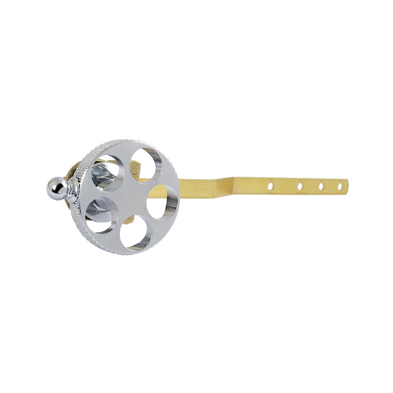 Kingston Brass Webb Front Mount Toilet Tank Lever With Knurled Handle, Polished Chrome