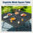 Asfand 9pcs Large Square Table Outdoor Patio Dining Set With Sling Chairs (Without Cushions)