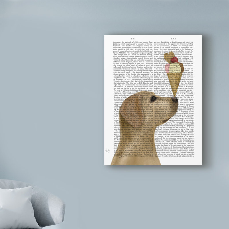 « jaune labrador ice texte crème », art textuel sur toile tendue, H 47 po x l 35 po x P 2 po