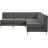 Enson Velvet L-Shaped Sectional Reversible-389624219