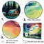 «Northern Lights Scenery Minimalisme I», reproduction sur toile-97045422-97045423