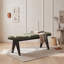 Banc rembourré avec pieds en bois-133392307