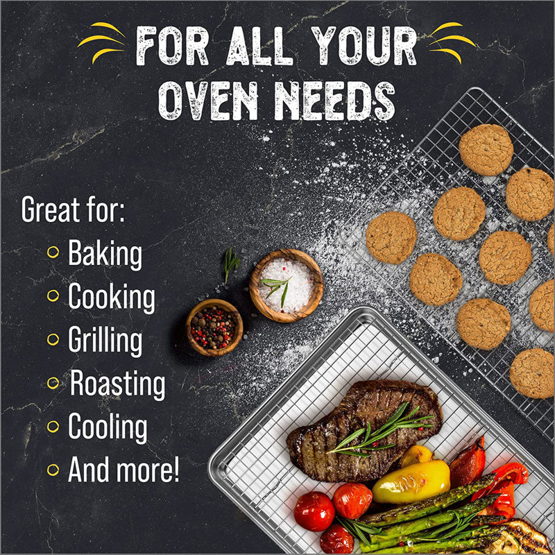 Checkered Chef Non-Stick Stainless Steel Baking Sheet