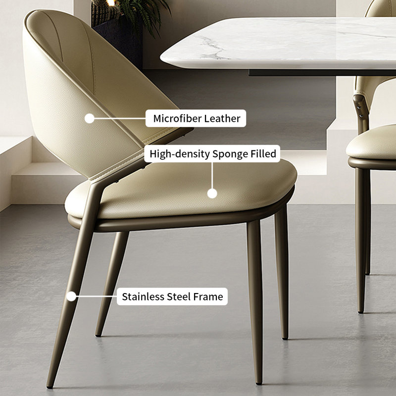 Rectangular Ultra Crystal Stone Dining Table Set, 29.5"H x 70.9"L x 35.4"W