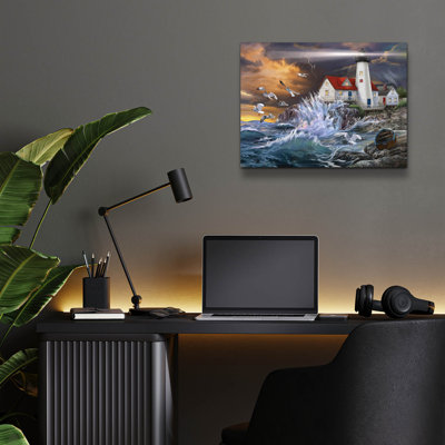 Stormy Coast' by Bigelow Illustrations Acrylic Glass Wall Art